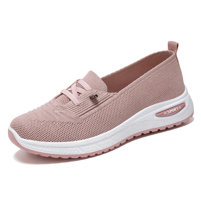 Orthopedic Walking Shoes for Women with Arch Support and Breathable Flyknit Mesh
