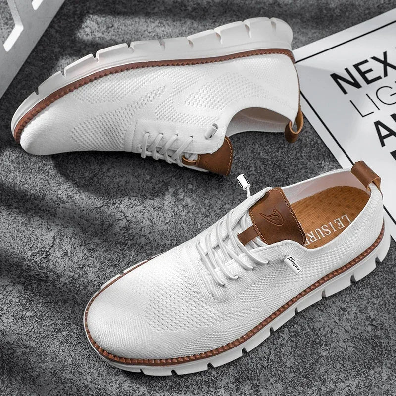 Scarpe ortopediche da passeggio per donna con punta larga e tomaia in maglia traspirante