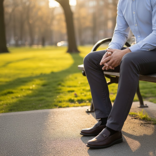 Men Casual Shoes Genuine Cowhide Breathable Leather