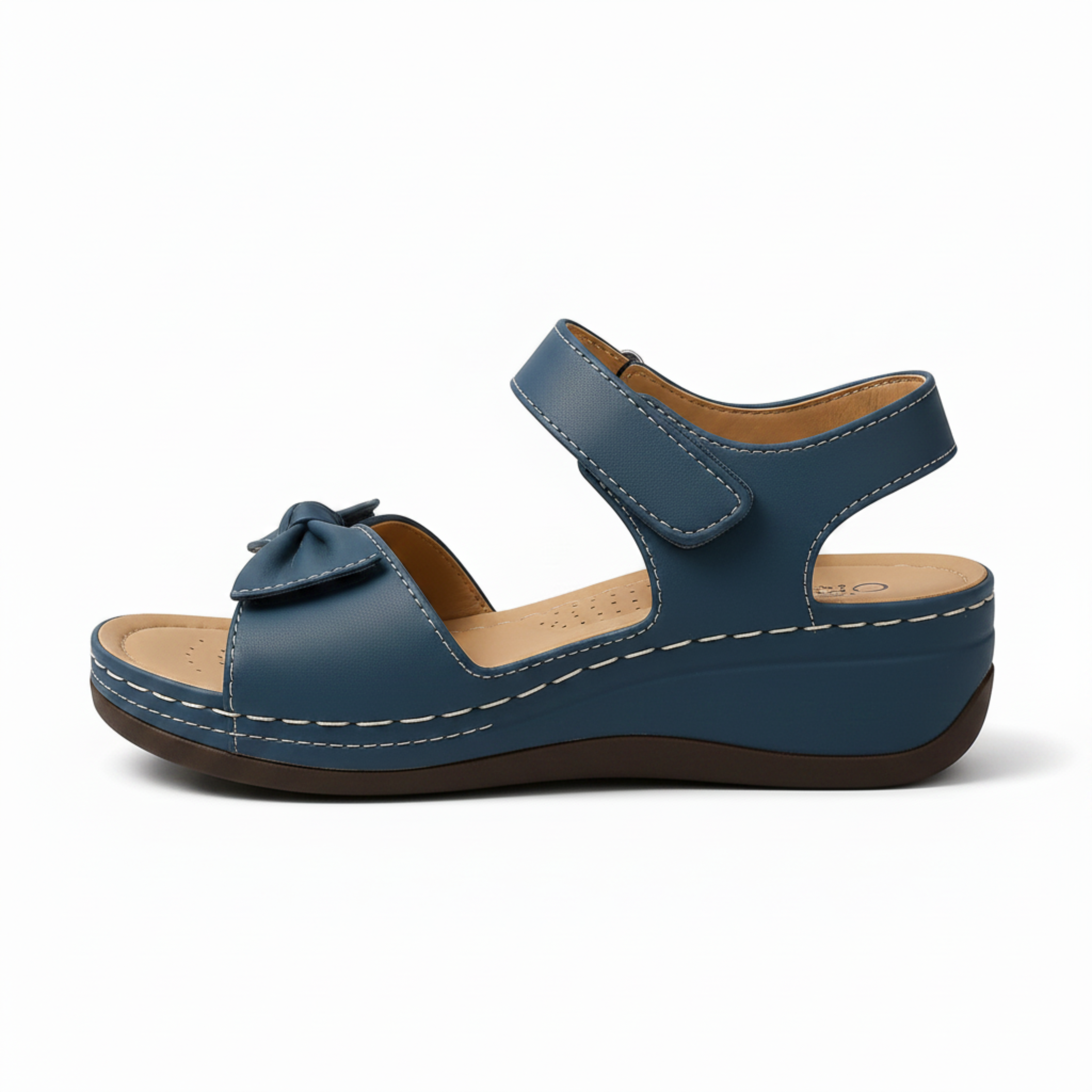 Sandalias ortopédicas de cuña para mujer, transpirables, con punta abierta, para caminar