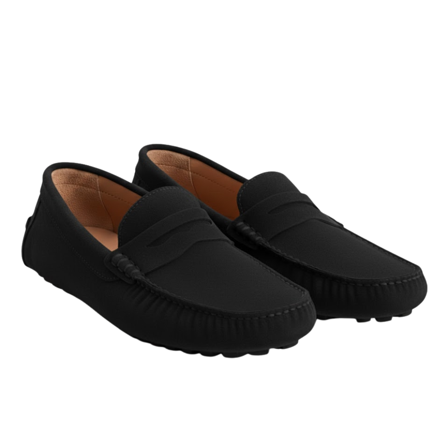 Men's Premium Genuine Leather Slip-On Loafers Classic Handcrafted Driving Moccasins