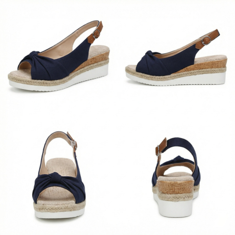 Women's Orthopedic Wedge Sandals Adjustable Slingback Shoes