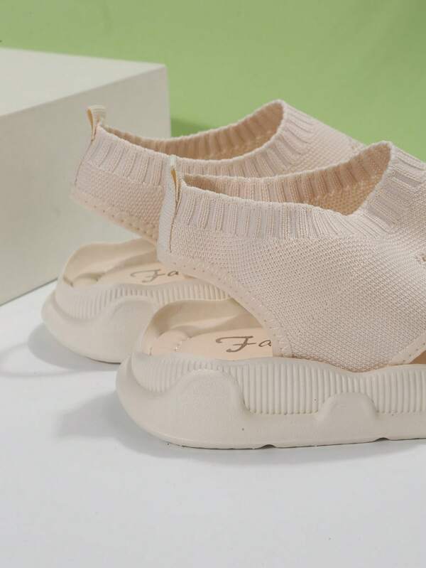 Sandalias ortopédicas de plataforma para mujer con punta abierta, tejido transpirable, calzado cómodo para caminar sin cordones