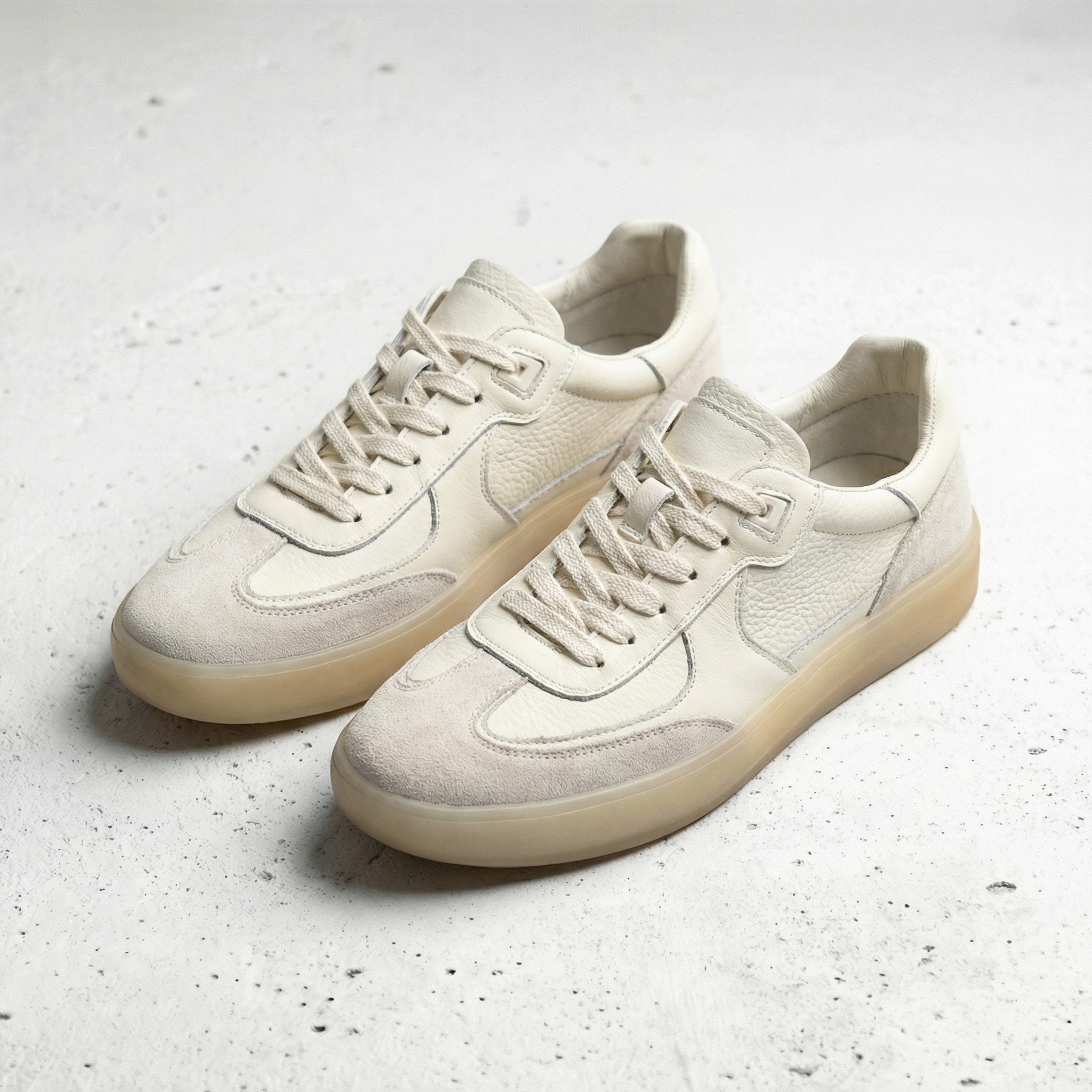 Zapatillas casuales para hombre, de cuero premium, con cordones, para skate.