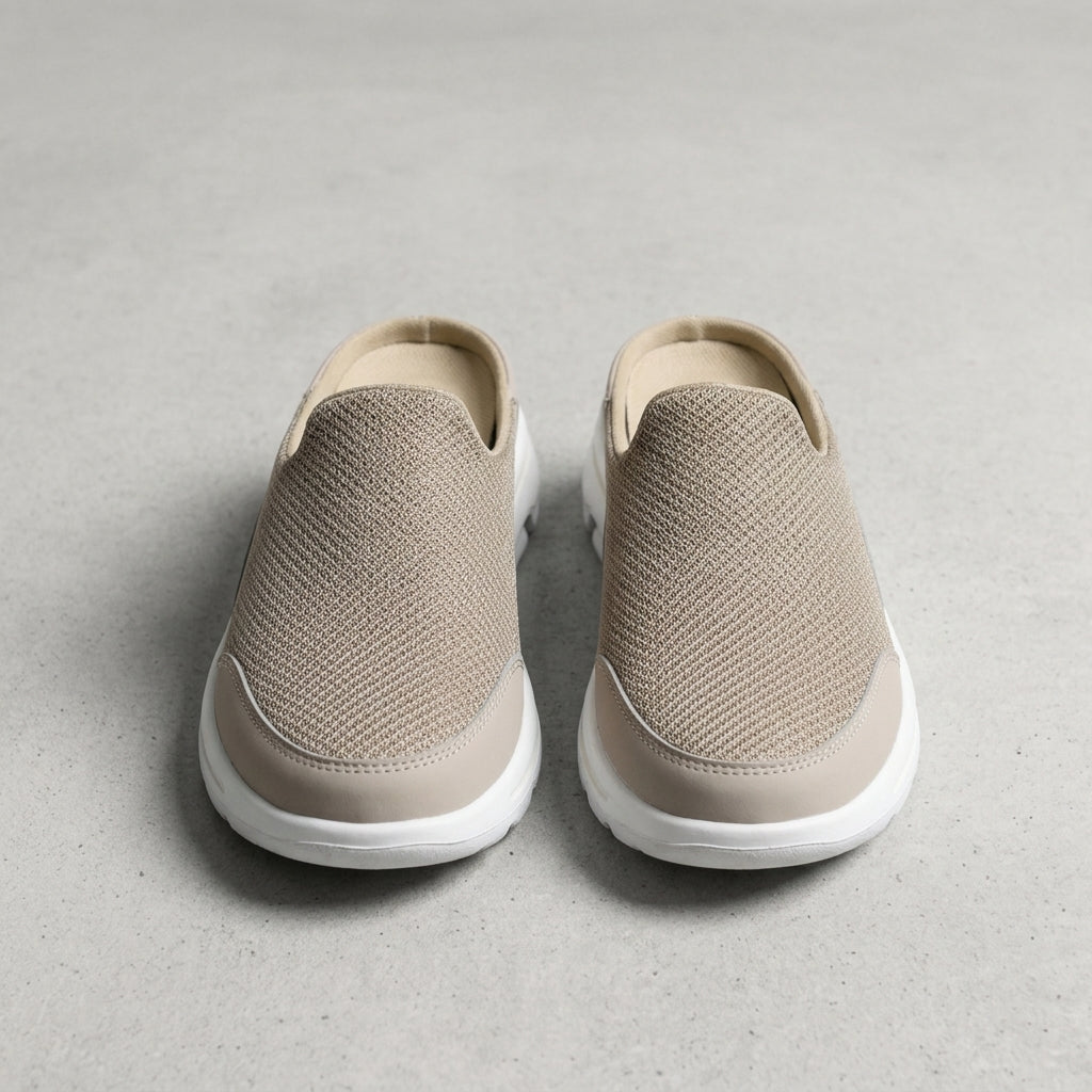 Men's Indoor Slippers Breathable Thick Sole Slip-On Shoes