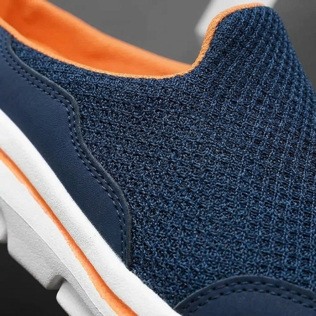 Men's Indoor Slippers Breathable Thick Sole Slip-On Shoes