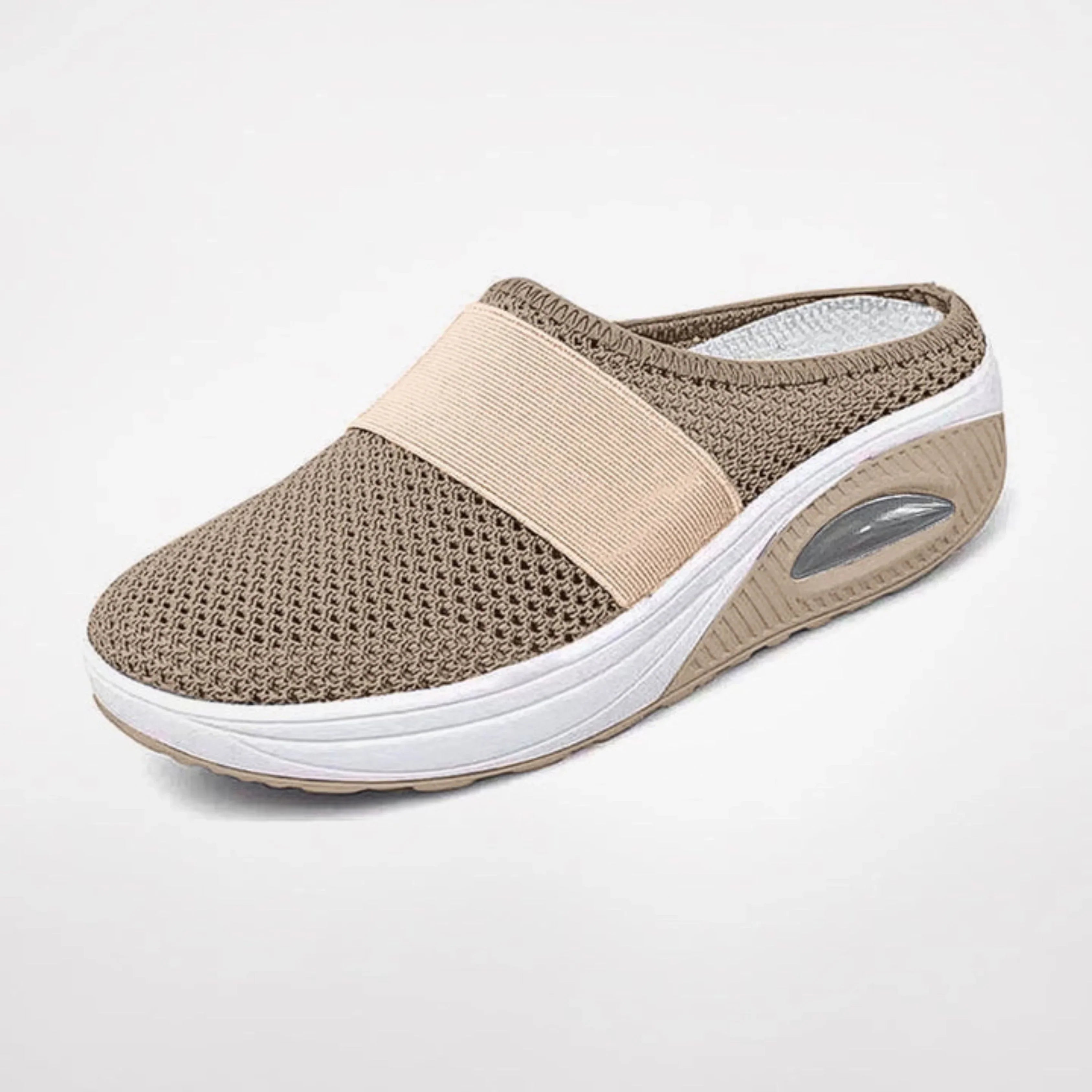 Scarpe ortopediche da donna con suola ammortizzata, mules slip-on in mesh