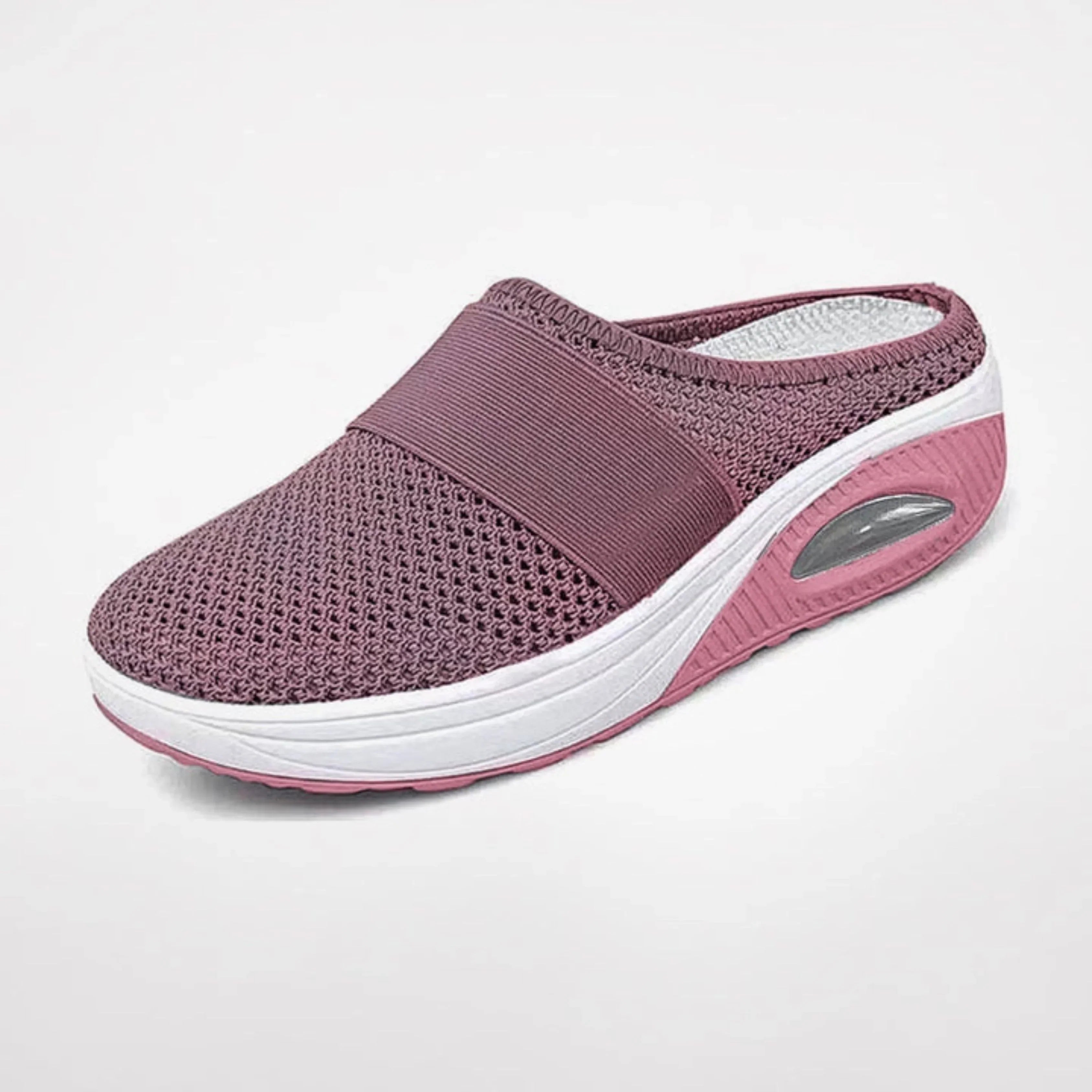 Scarpe ortopediche da donna con suola ammortizzata, mules slip-on in mesh