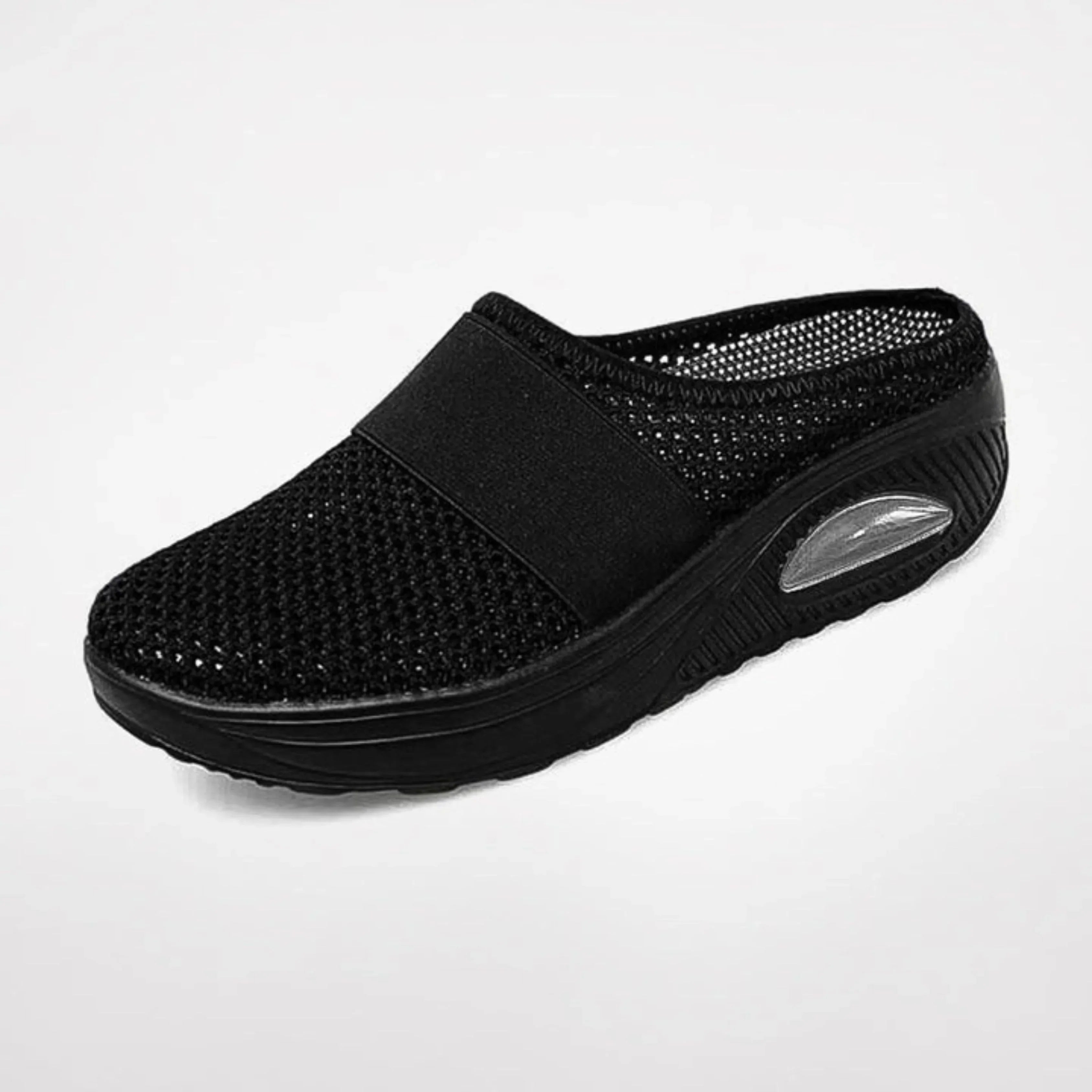 Scarpe ortopediche da donna con suola ammortizzata, mules slip-on in mesh
