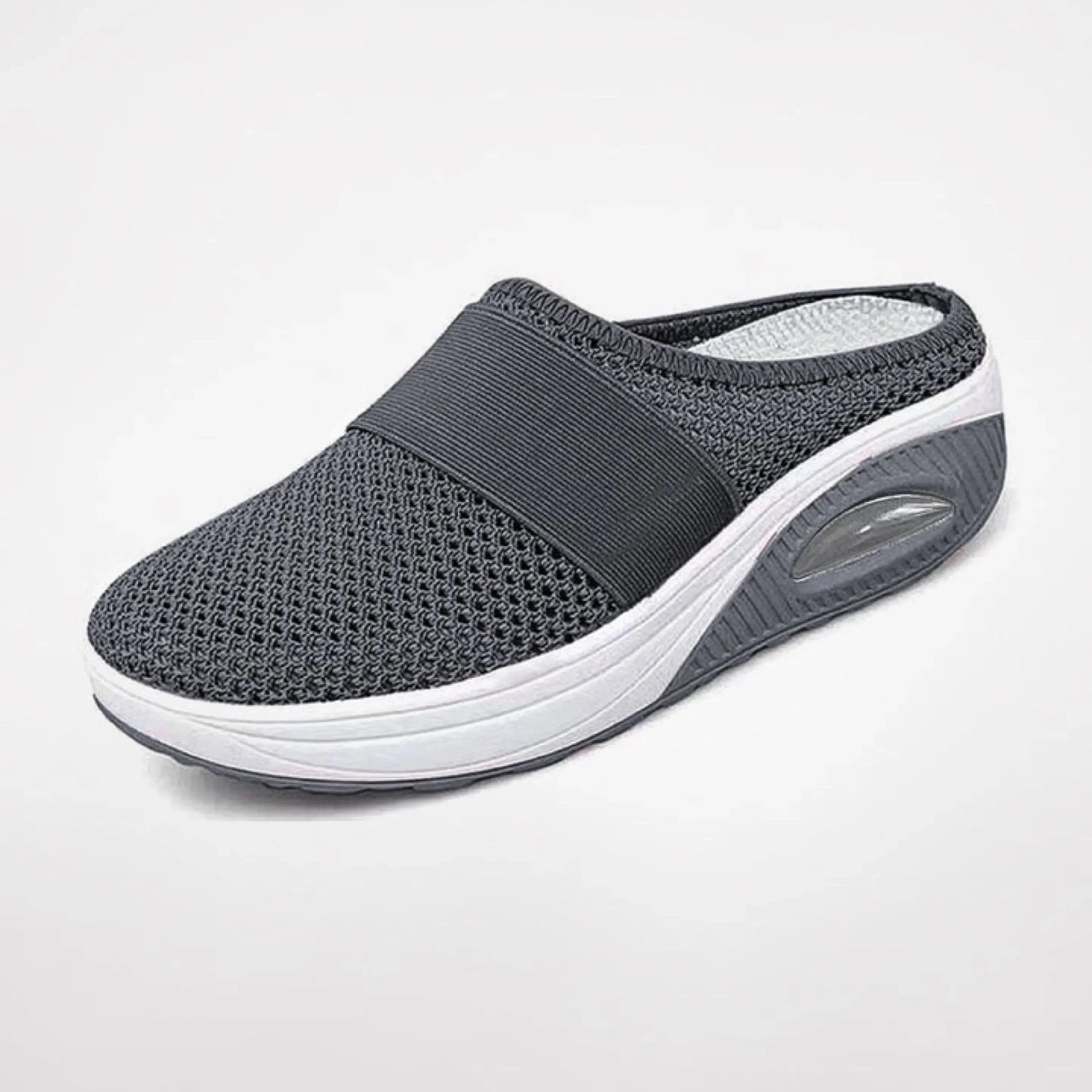 Scarpe ortopediche da donna con suola ammortizzata, mules slip-on in mesh