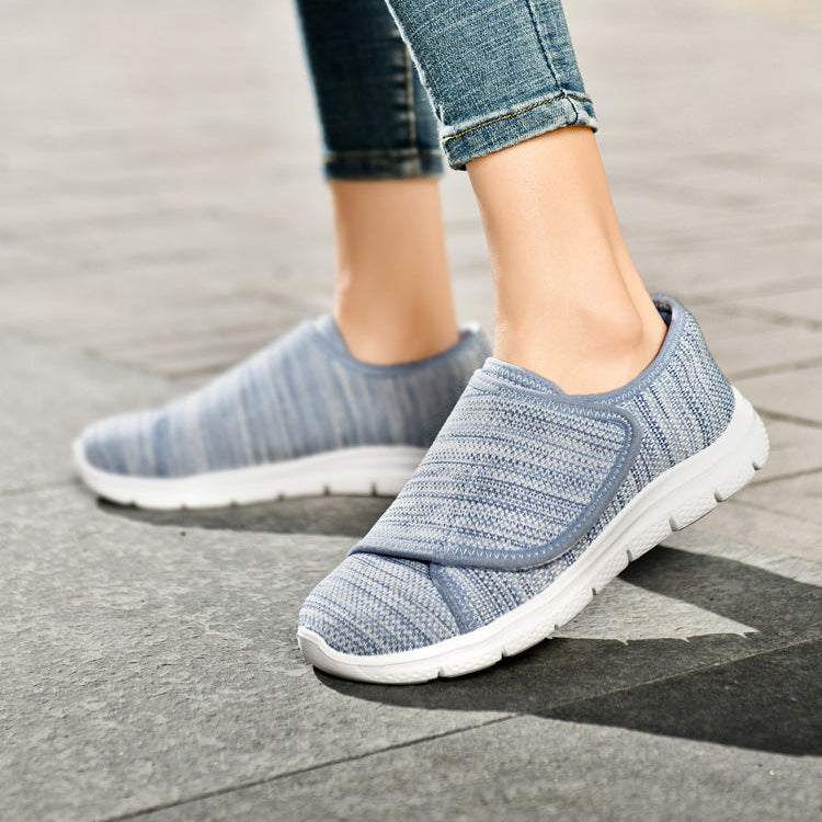 Scarpe ortopediche da passeggio per diabetiche donna con larghezza ampia e cinturino regolabile