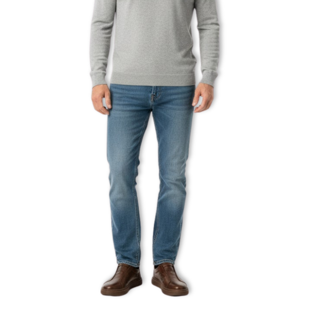 Men's Pure White Leather Slip On Flat Shoes