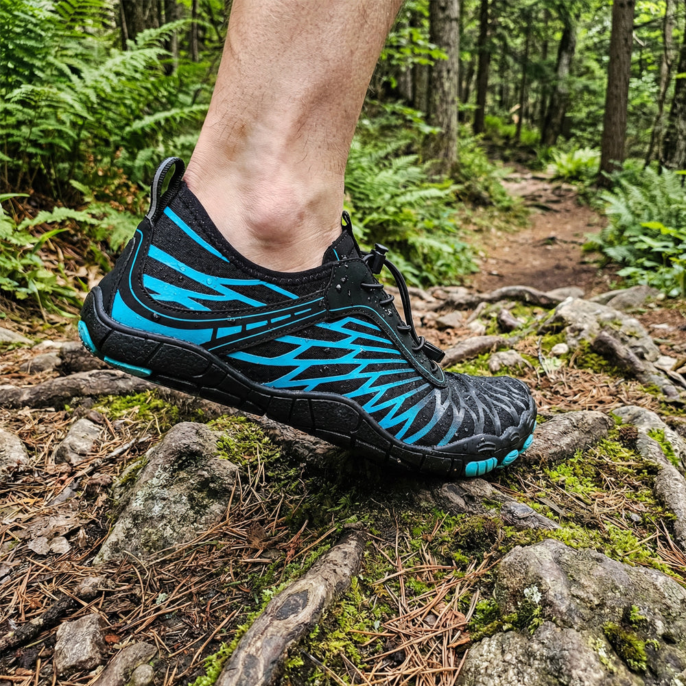 Unisex barfotaskor halkfria minimalistiska trailsneakers