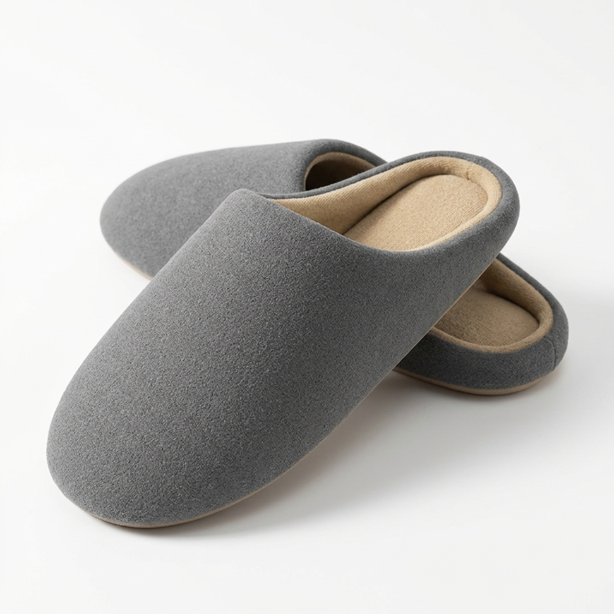 Men's Slippers Thin Velvet Mute Soft Bottom Indoor Floor Home Shoes
