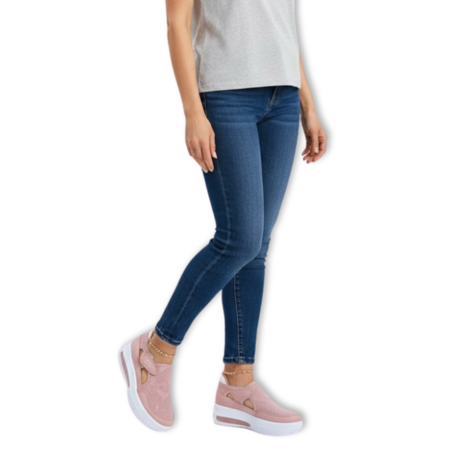 Women's Hollow Out Canvas Platform Sneakers