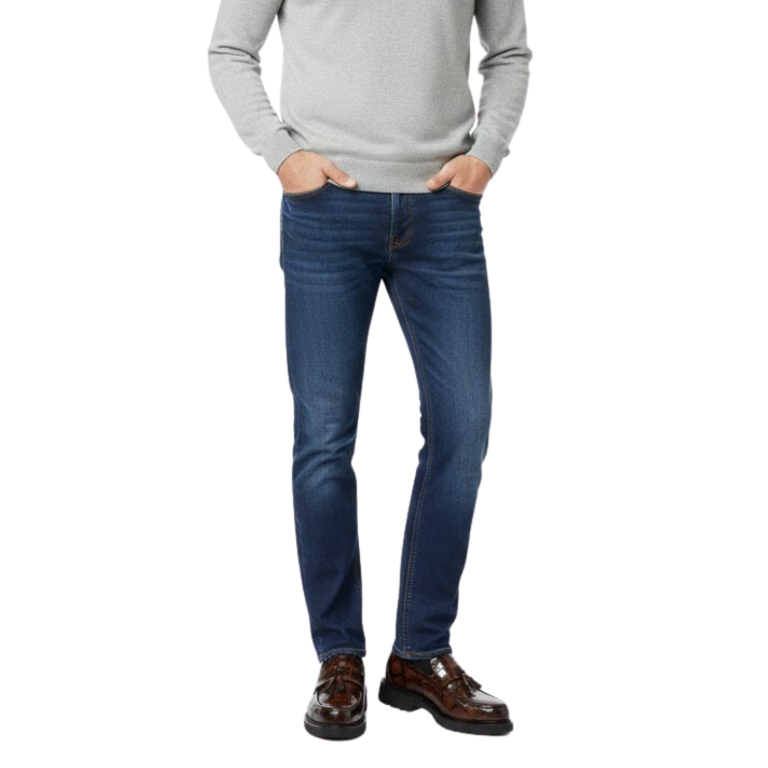 Men Retro Loafers Slip-on Platform Fringe Shoes