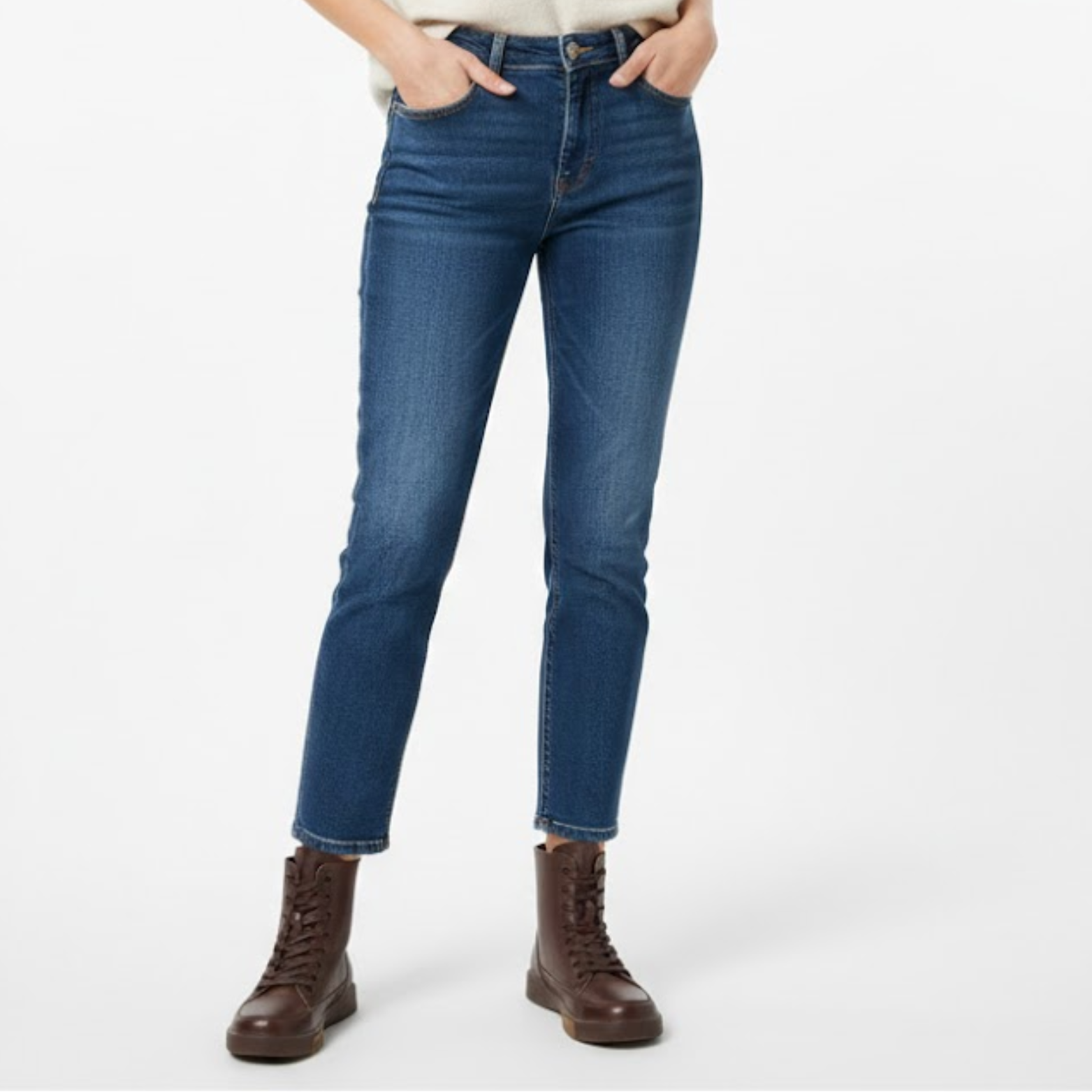 DRKANOL Women Genuine Leather Short Boots Retro Handmade Winter Warm Flats Ankle Boots