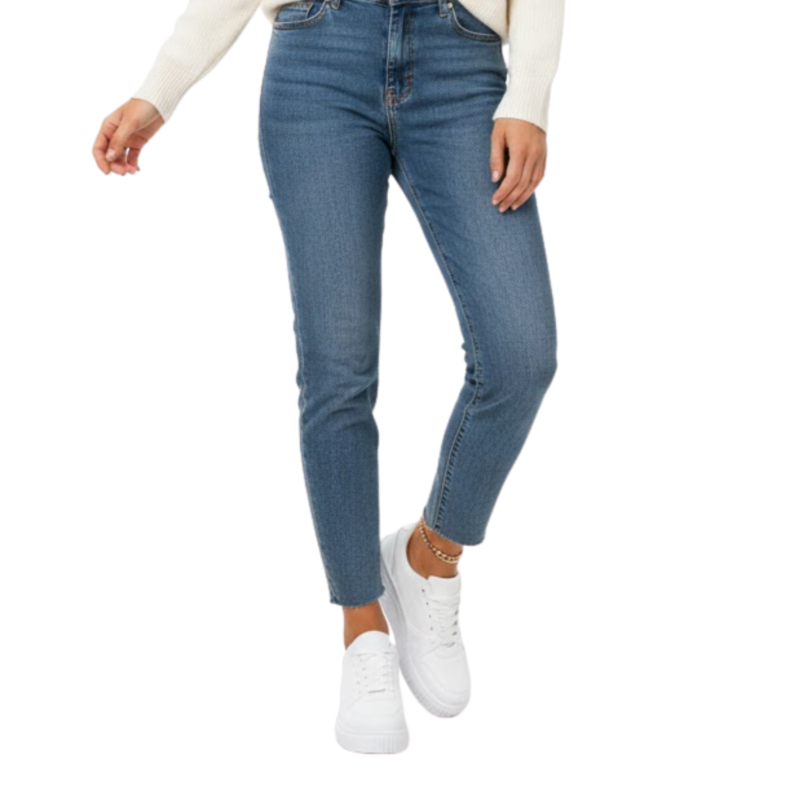 Sneakers da donna bianche, basse, traspiranti per camminata, corsa all'aperto e sport alla moda