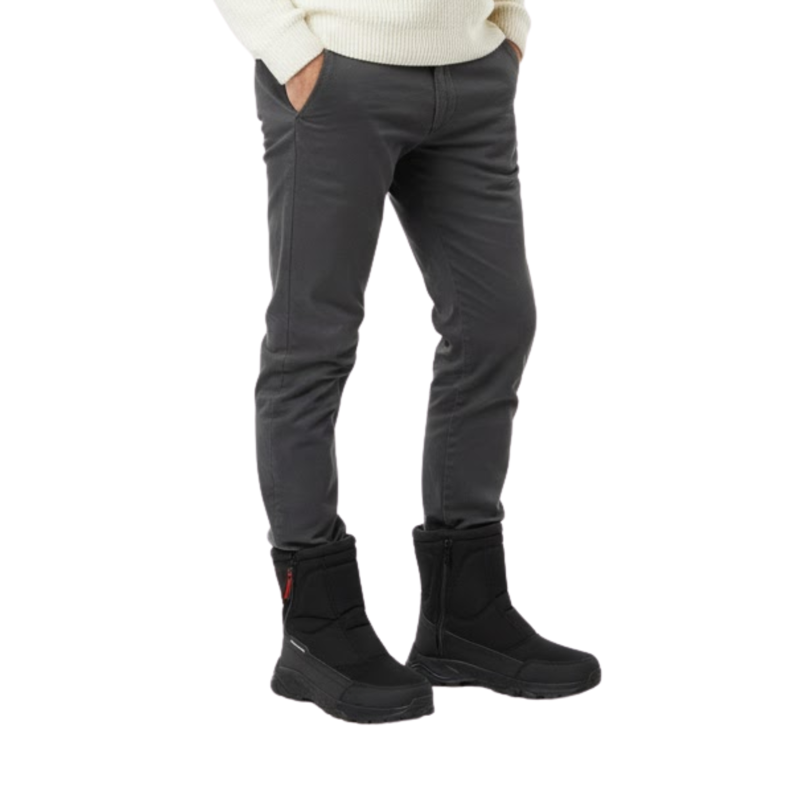 Men's Rugged Outdoor Snow Boots Waterproof Insulated Thermal Winter Footwear