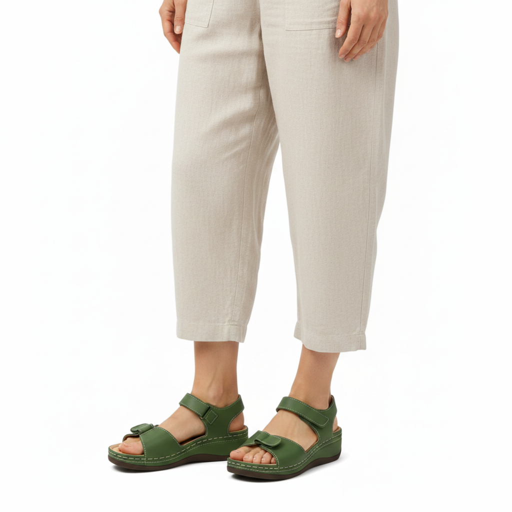 Sandalias ortopédicas de cuña para mujer, transpirables, con punta abierta, para caminar