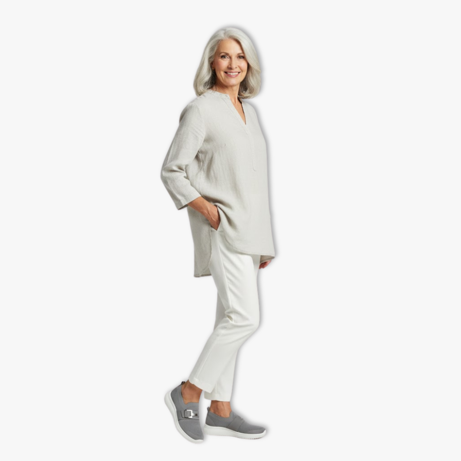 Women’s Mesh Slip-On Shoes with Buckle Detail and Soft Sole Design