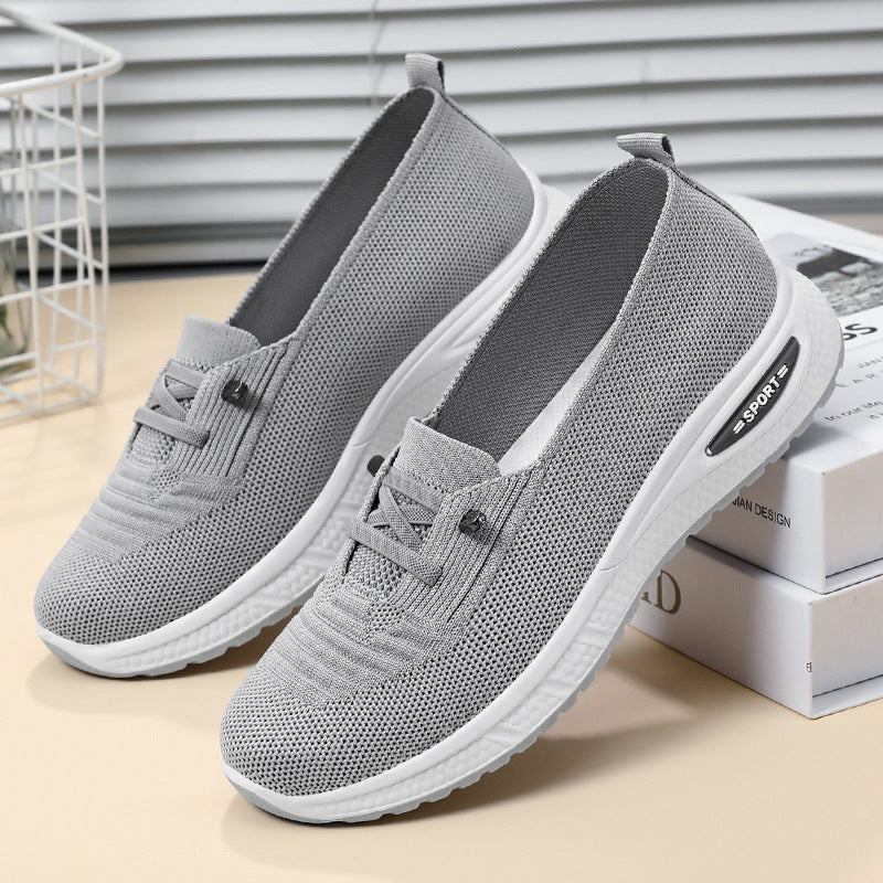Orthopedic Walking Shoes for Women with Arch Support and Breathable Flyknit Mesh