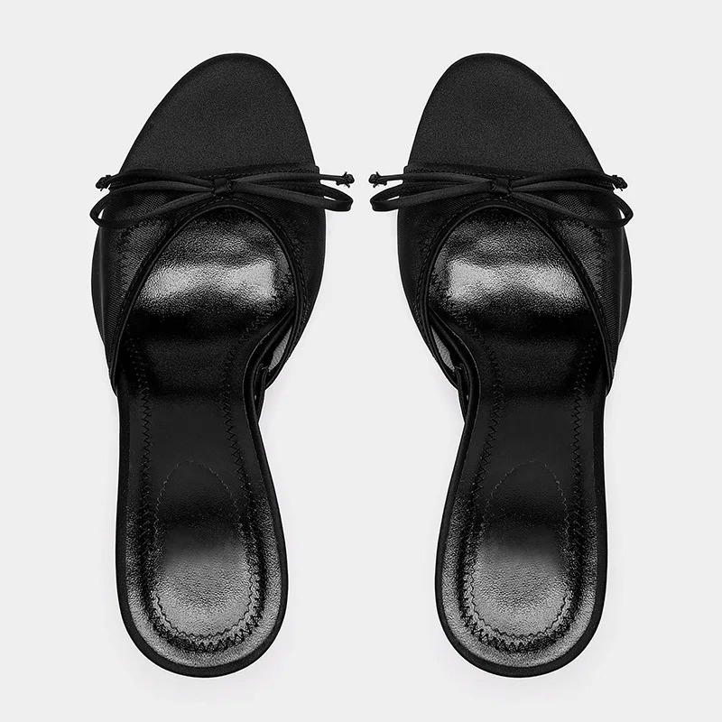 Women's Comfort Kitten Heel Mule Sandals – Open Toe, Airy Slip-On Design