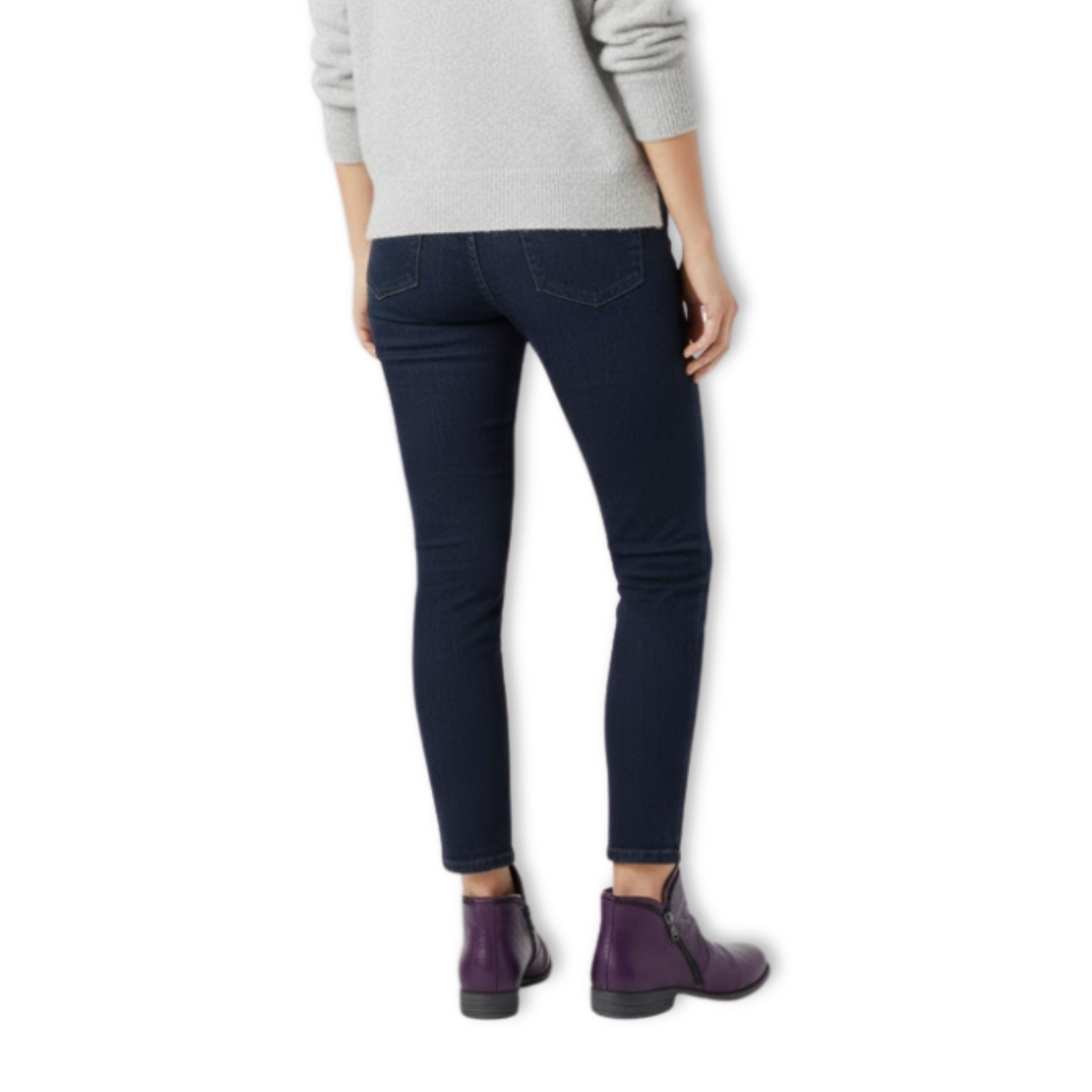 Trendy Purple Women's Leather Ankle Boots