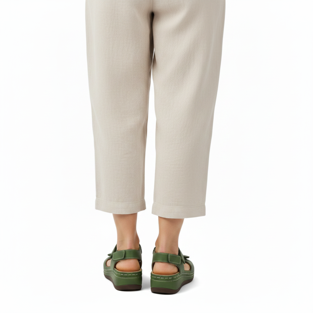 Sandalias ortopédicas de cuña para mujer, transpirables, con punta abierta, para caminar