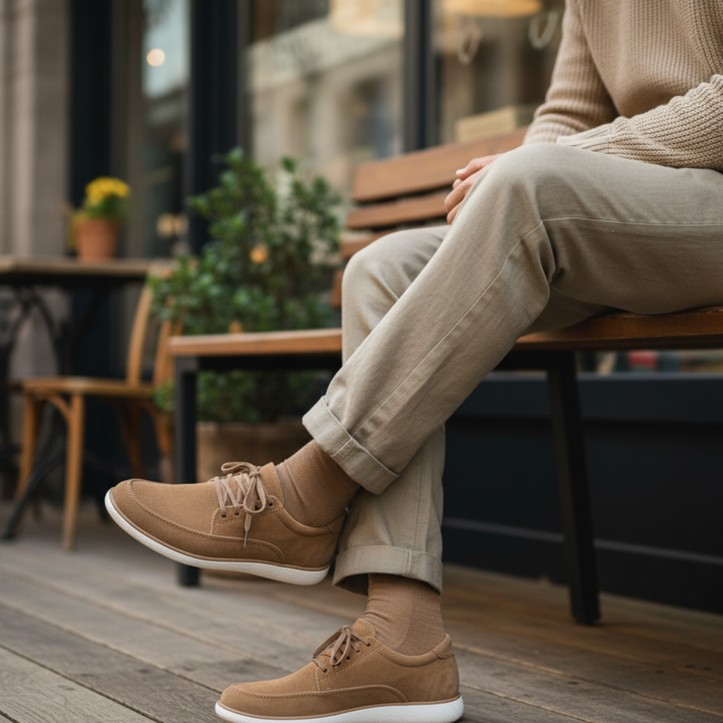 Men’s wide toe casual comfort shoes