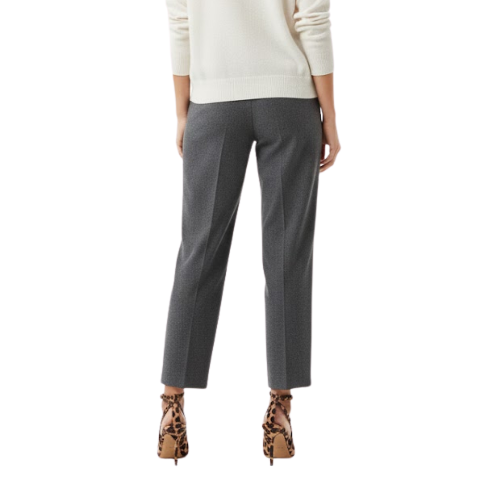 Leopard Print High Heels Pointed Toe Thin Heel Mule Sandals