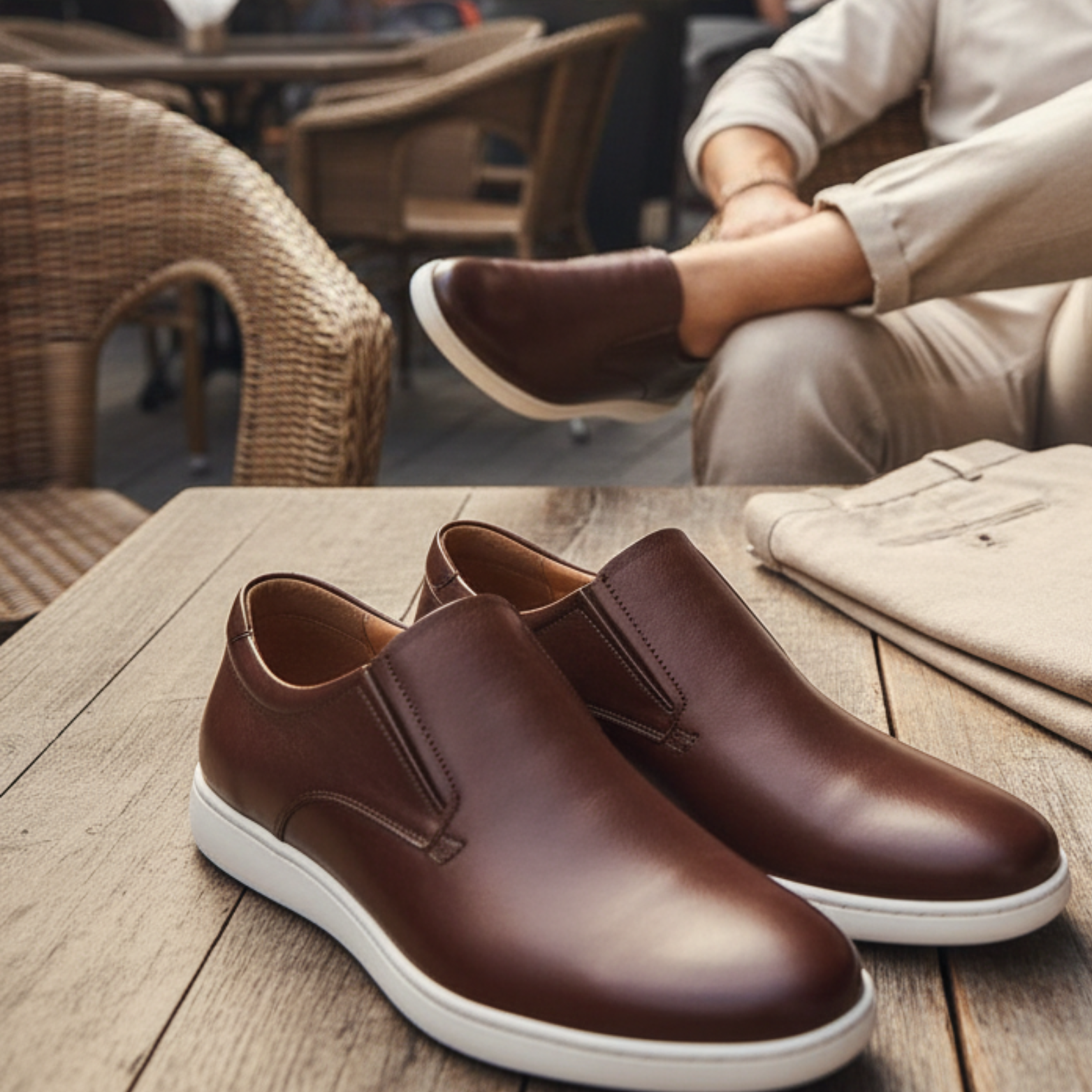 Men’s leather casual shoes