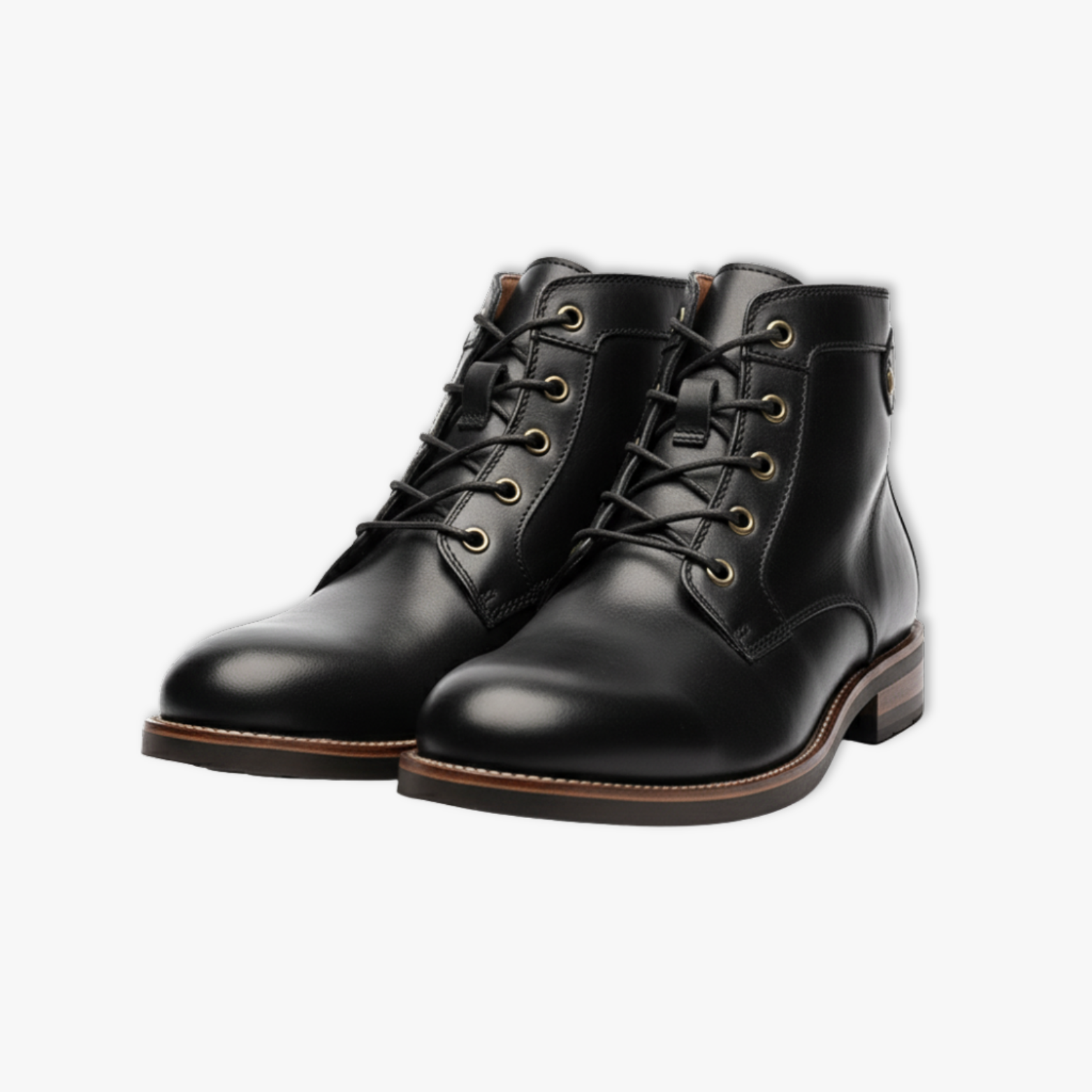 Men's Customizable Retro Leather Ankle Boots for Suits