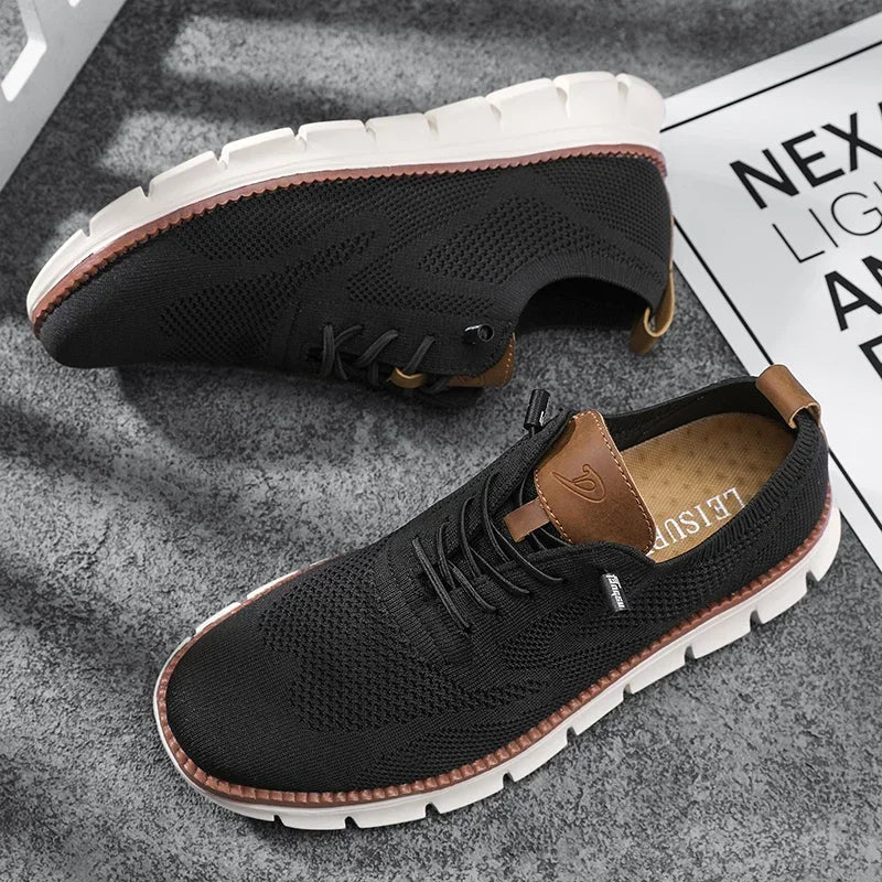 Scarpe ortopediche da passeggio per donna con punta larga e tomaia in maglia traspirante