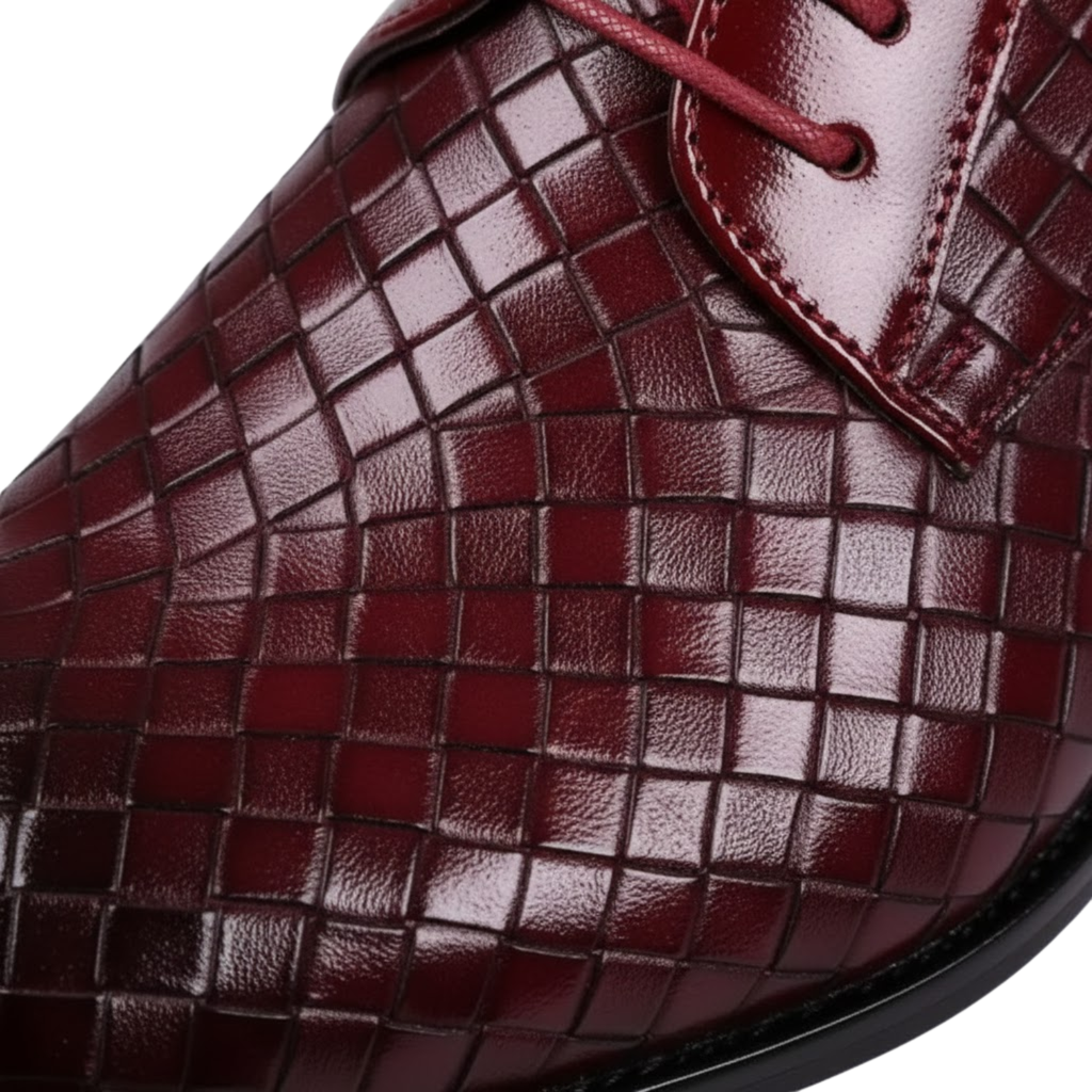 Men's Formal Leather Geometric Oxfords Flats