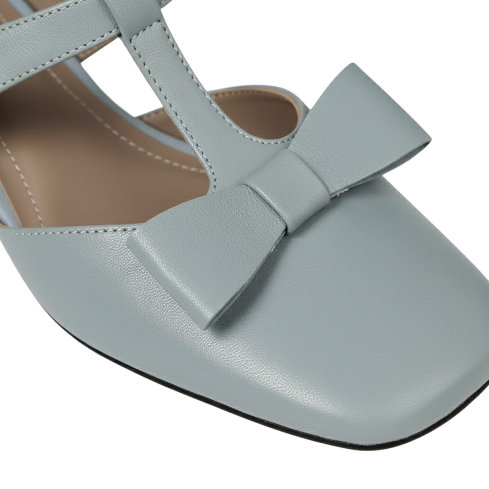 Women's Patent Leather Butterfly-Knot Mules