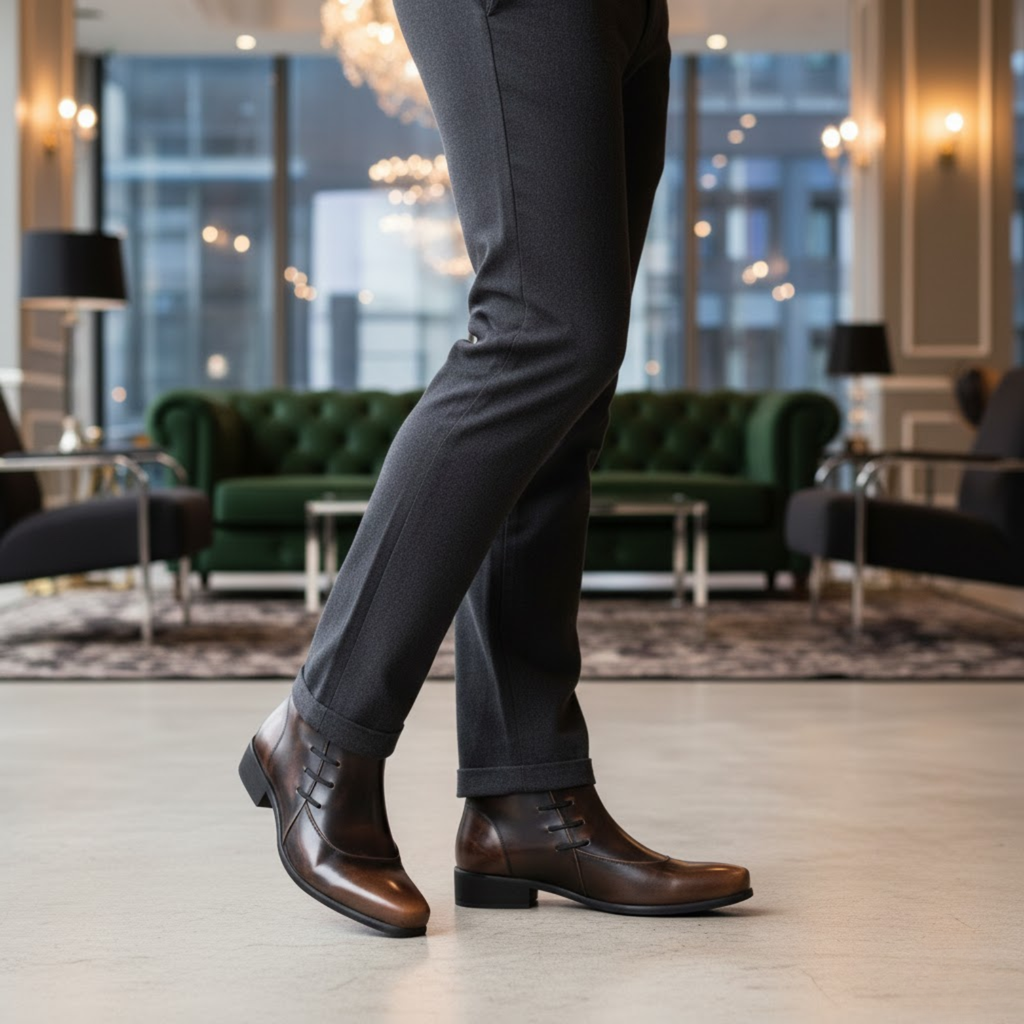 Men Luxury Business Oxford Patent Leather Shoes