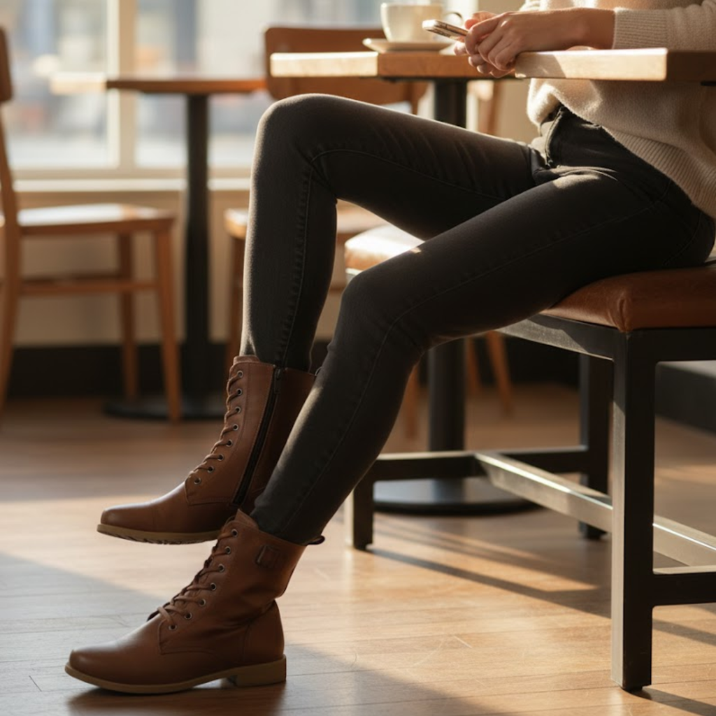 Retro Boots Women Short Thick Heel Knight Boots