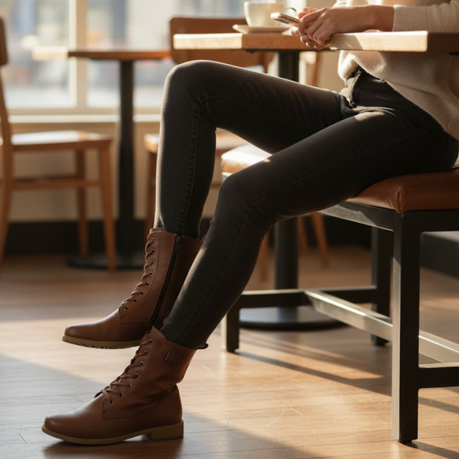 Retro Boots Women Short Thick Heel Knight Boots