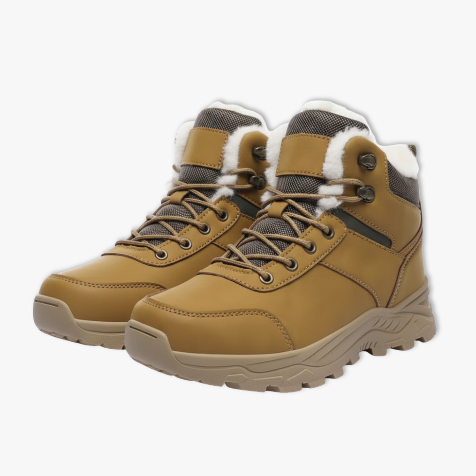 Men's Warm Plush Lined Hiking Snow Boots