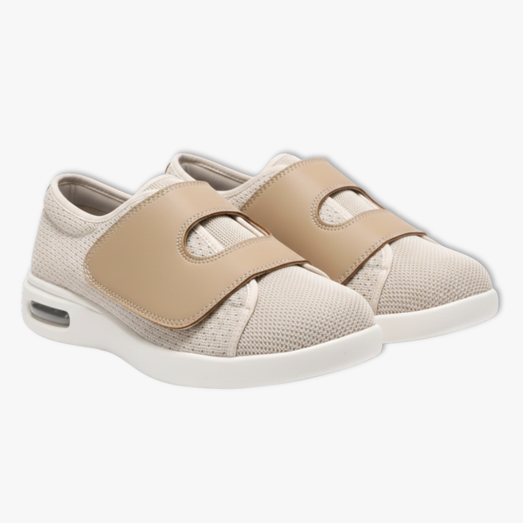 Elderly Women's Large Opening Casual Mesh Shoes