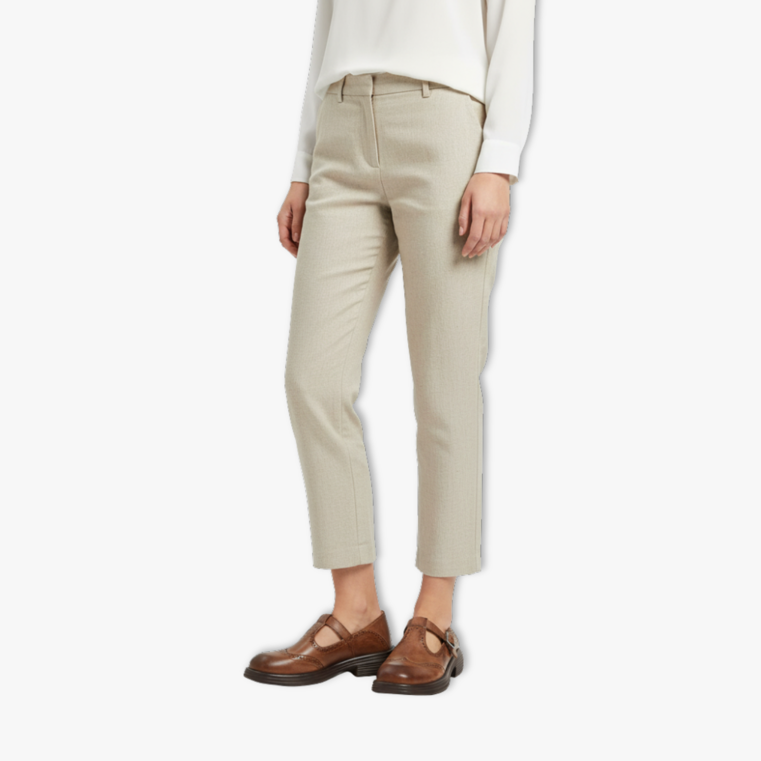 Women's Retro Brogue Leather Mary Jane Oxfords