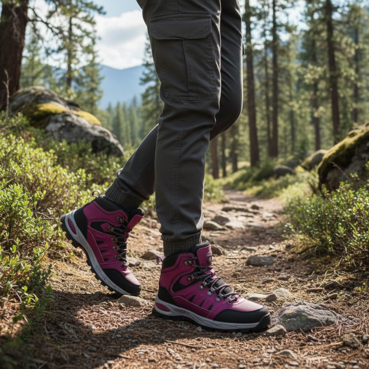 Outdoor Waterproof Hiking Boots Wear-resistant Sports