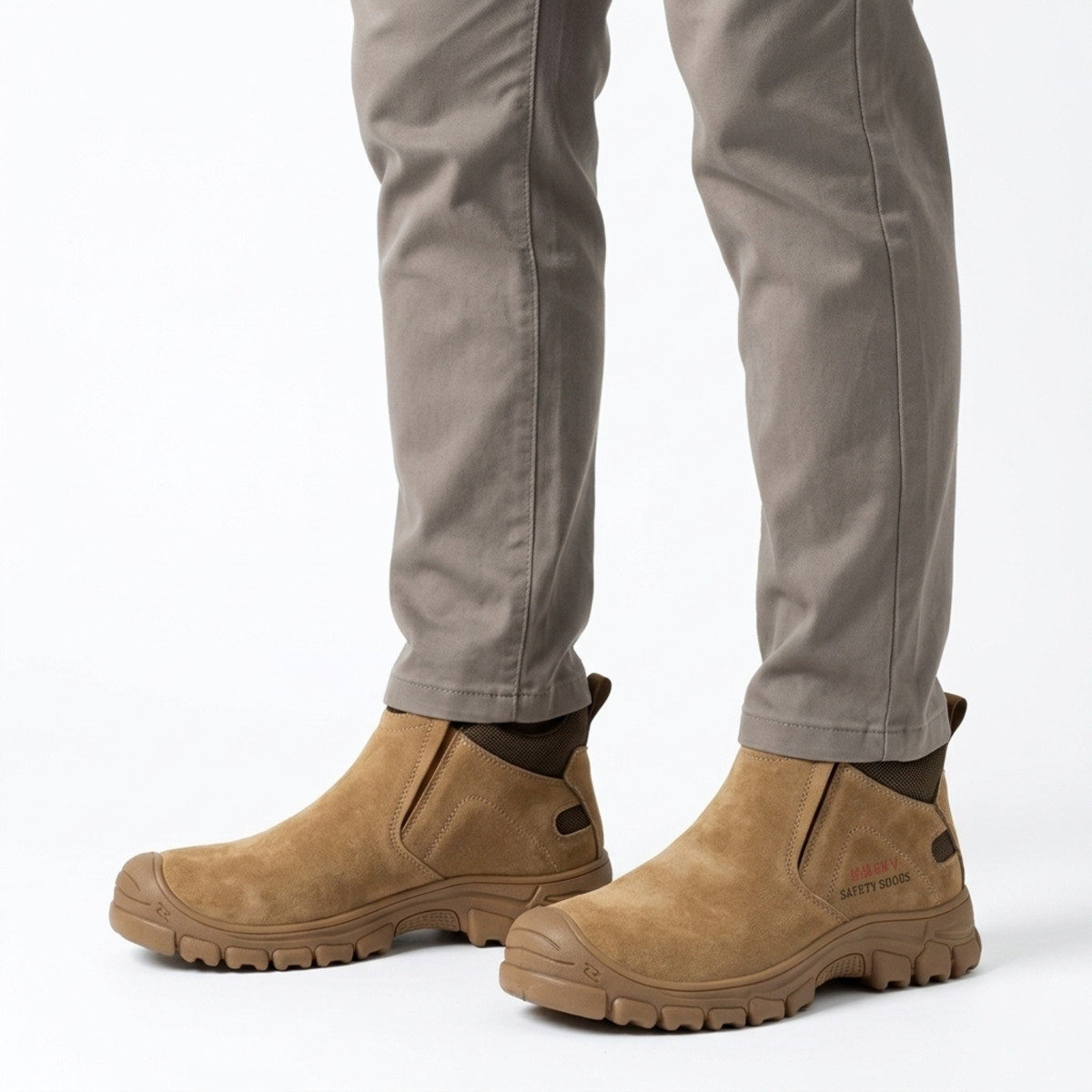 Chaussures de sécurité pour homme à embout en acier, cuir, isolées 6KV, résistantes à la perforation, bottes de travail