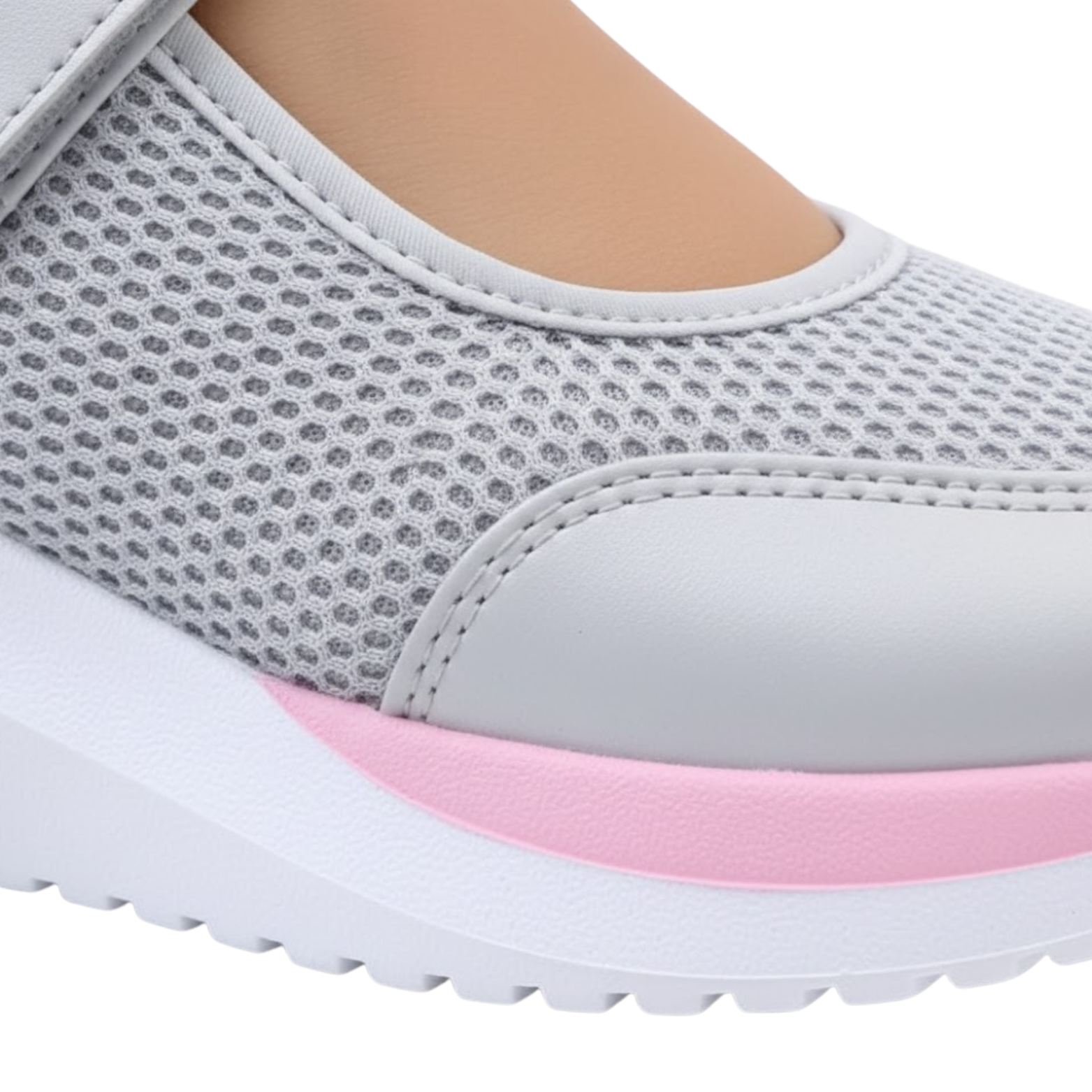 Women's Knitted Grid Casual Platform Sneakers