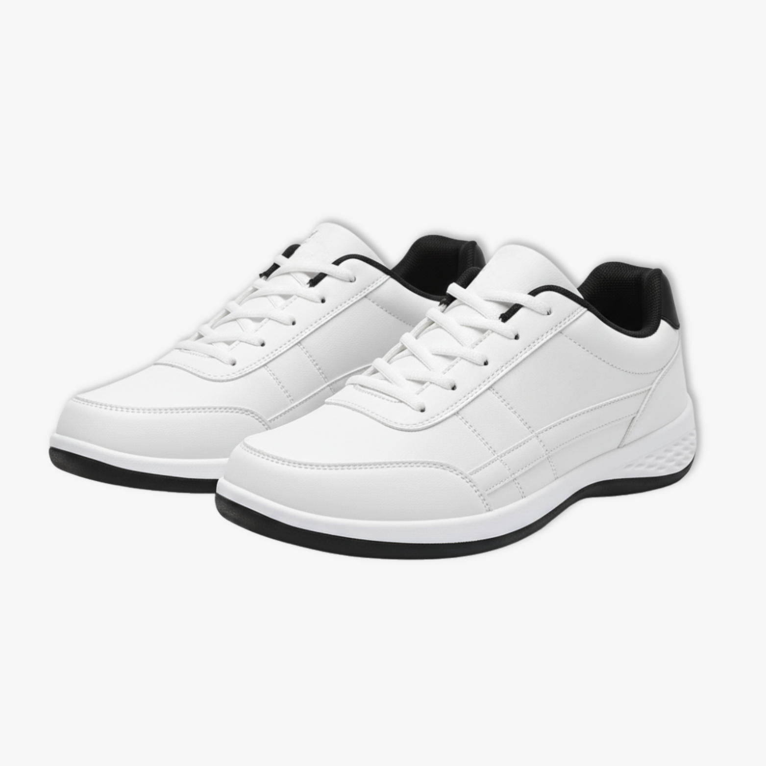 Men's Waterproof Leather Casual Lace Up Sneakers