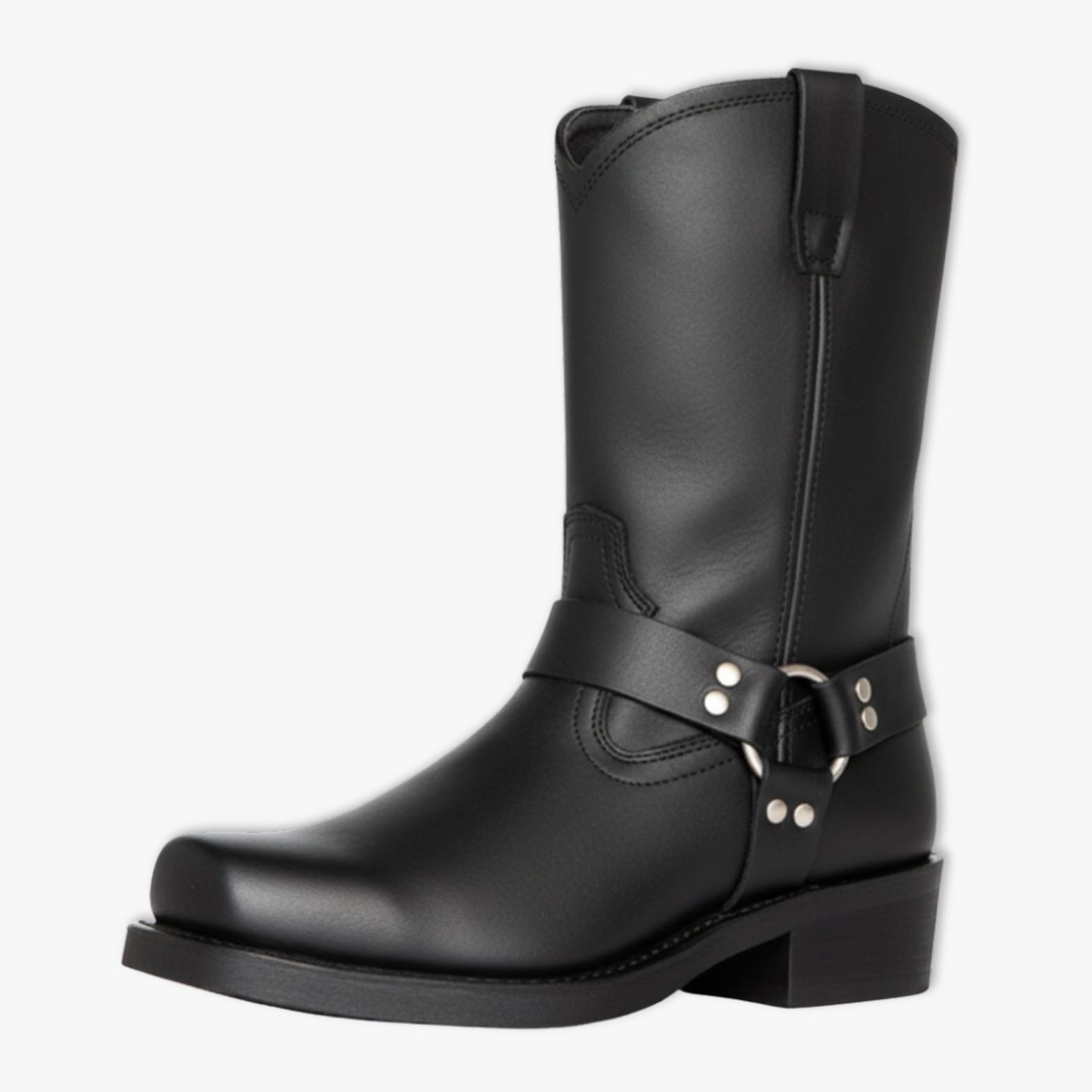 Men's Retro Western Mid Calf Cowboy Chelsea Boots