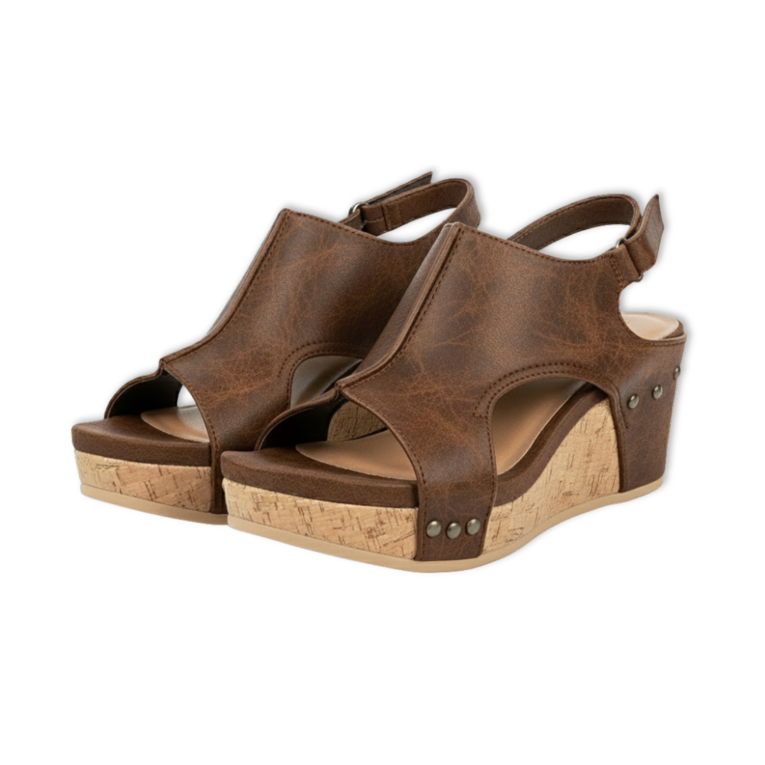 Women's Roman Style Rivet Wedge Sandals