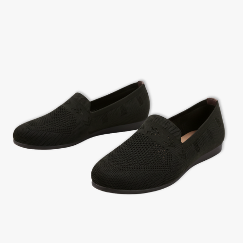 Women's Mesh Knit Square Toe Casual Slip On Flats
