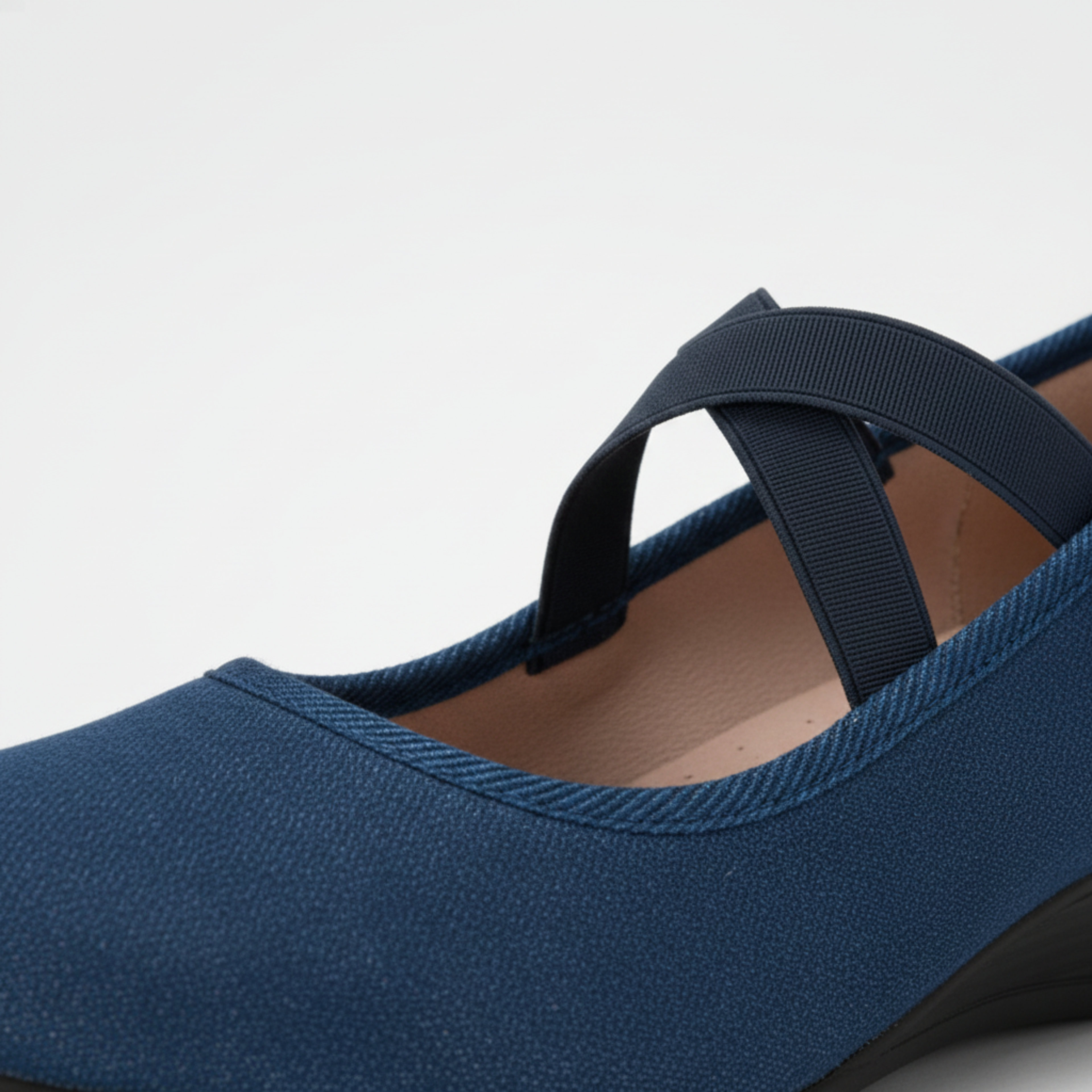 Ballerines orthopédiques en velours pour femmes style Mary Jane